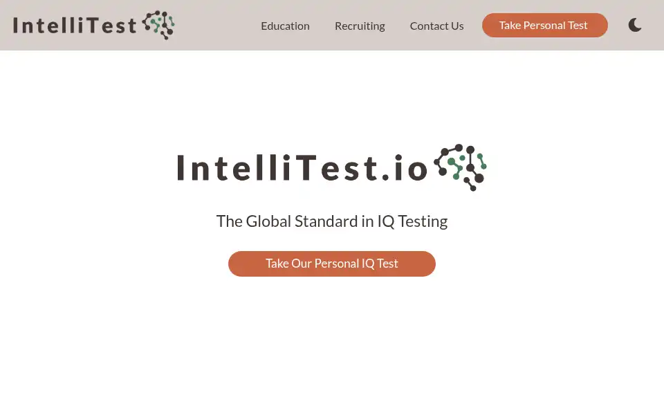 Screenshot of intellitest.io
