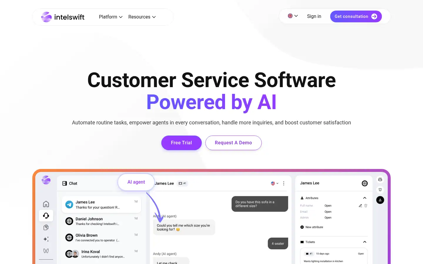 Screenshot of intelswift.com
