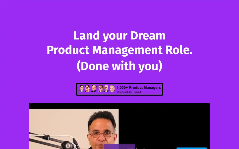 Screenshot of intentionalproductmanager.com