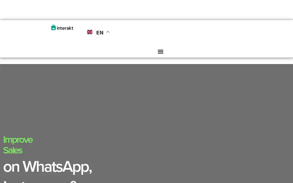 Screenshot of interakt.shop