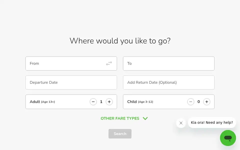 Screenshot of intercity.co.nz