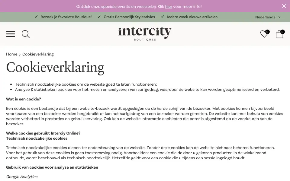 Screenshot of intercityonline.nl