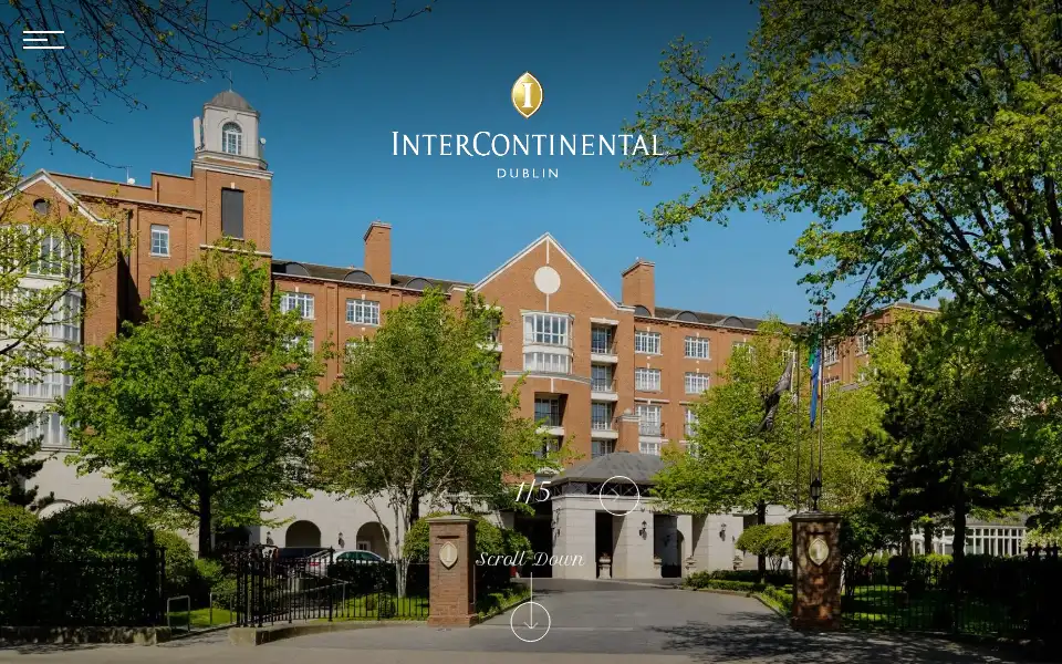 Screenshot of intercontinentaldublin.ie