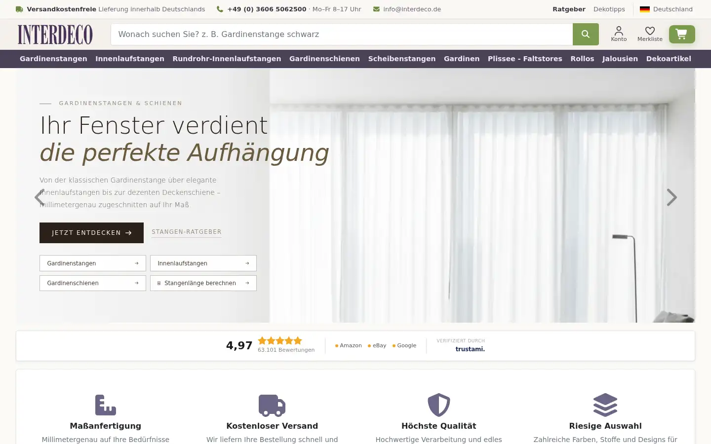 Screenshot of interdeco.de