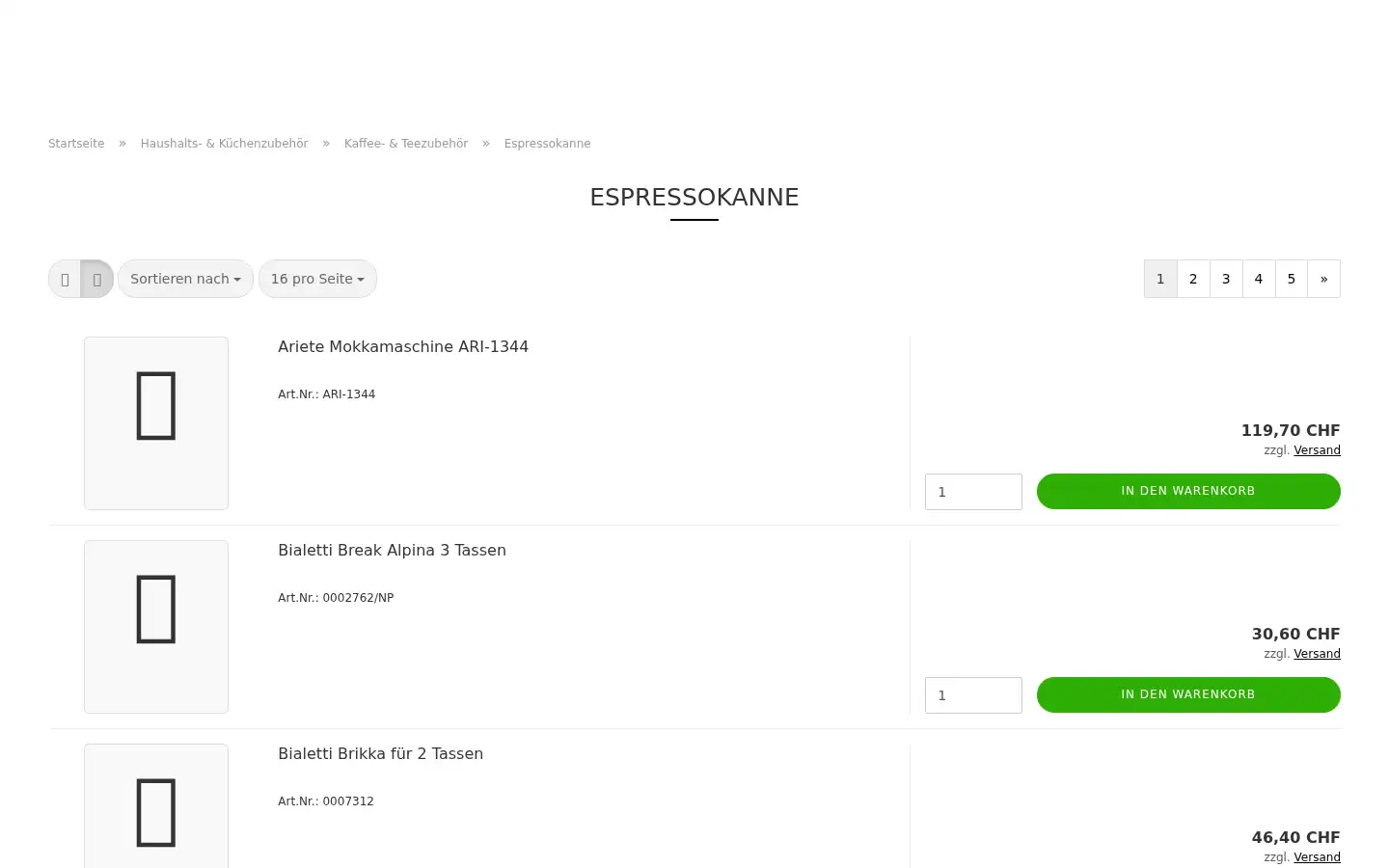 Screenshot of interdomestic.ch