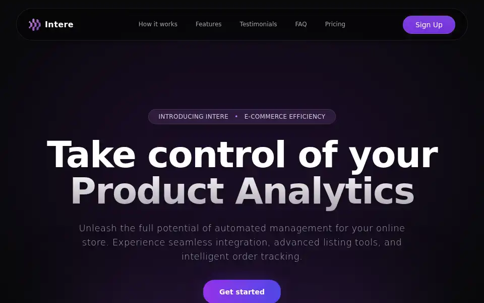 Screenshot of intere.io