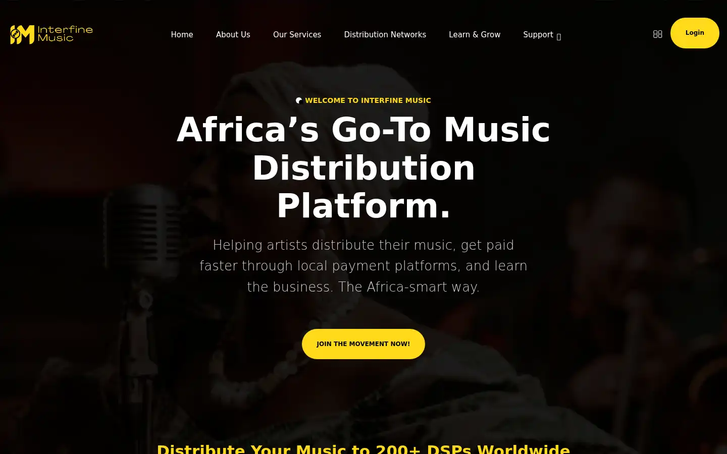 Screenshot of interfinemusic.com