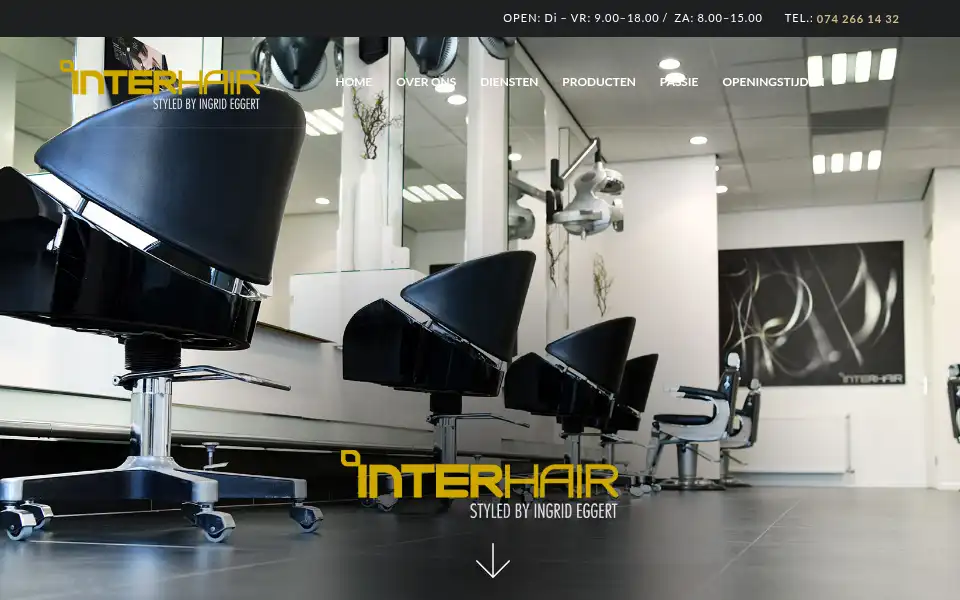 Screenshot of interhair.info