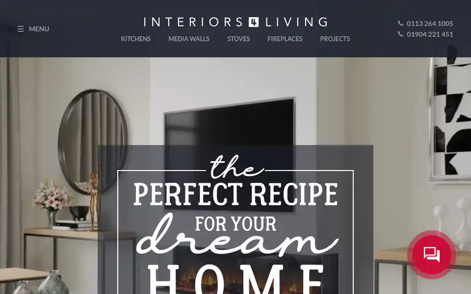 Screenshot of interiors4living.co.uk