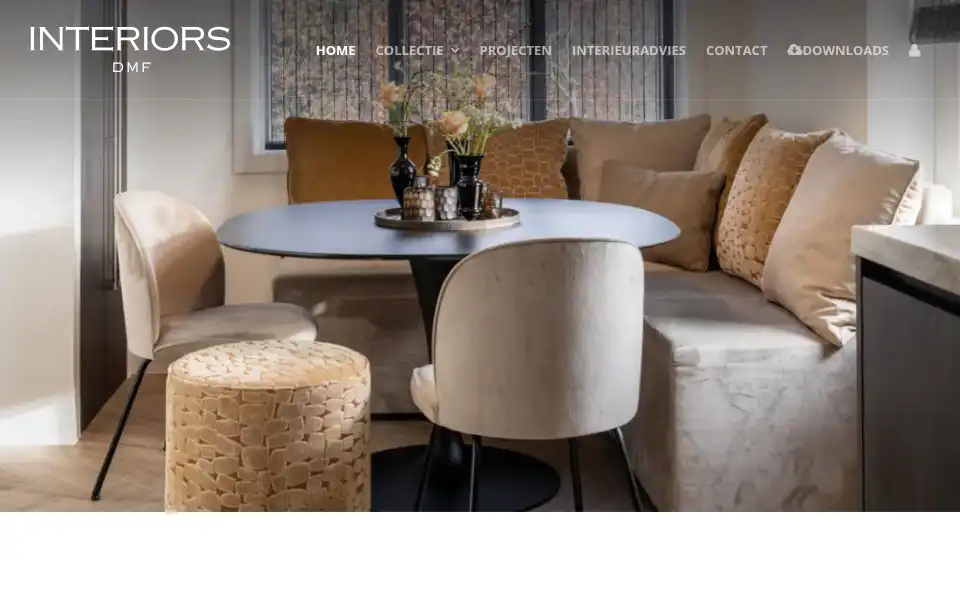 Screenshot of interiorsdmf.nl