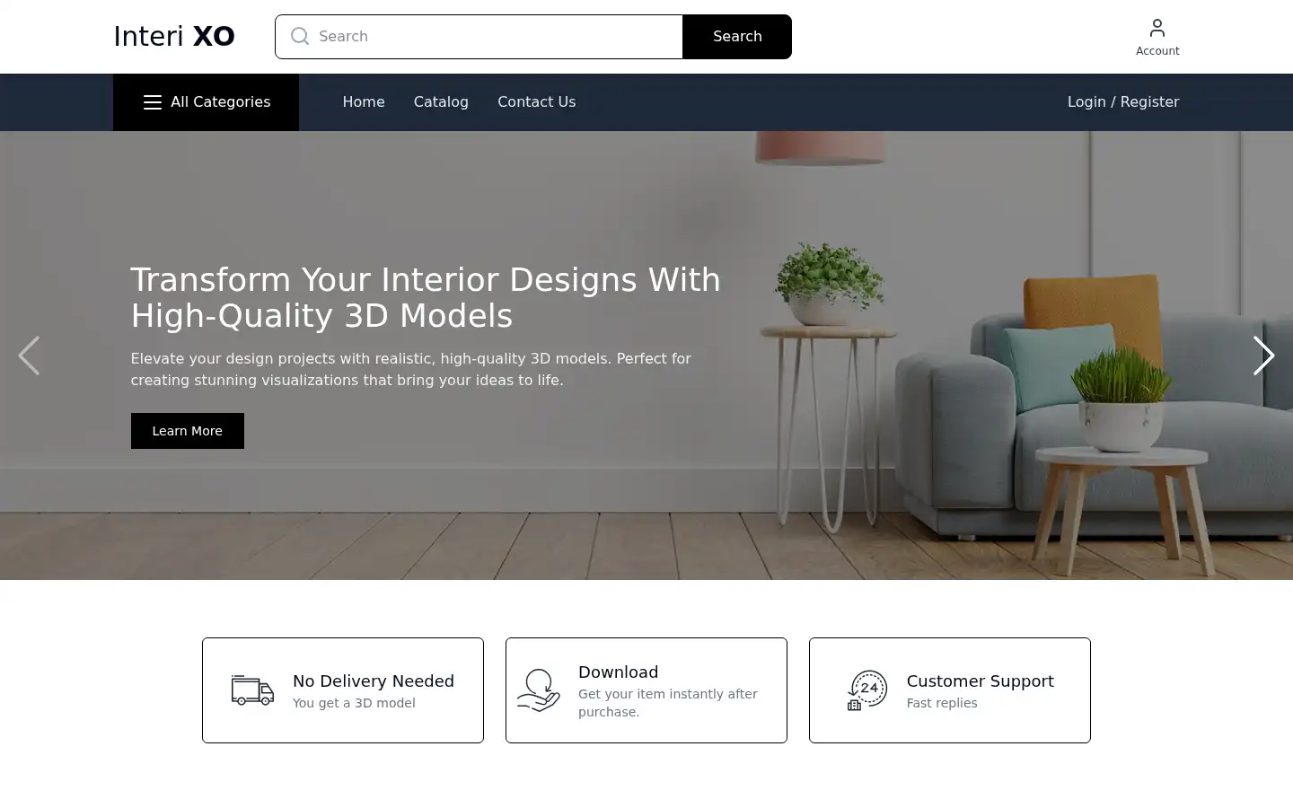 Screenshot of interixo.store