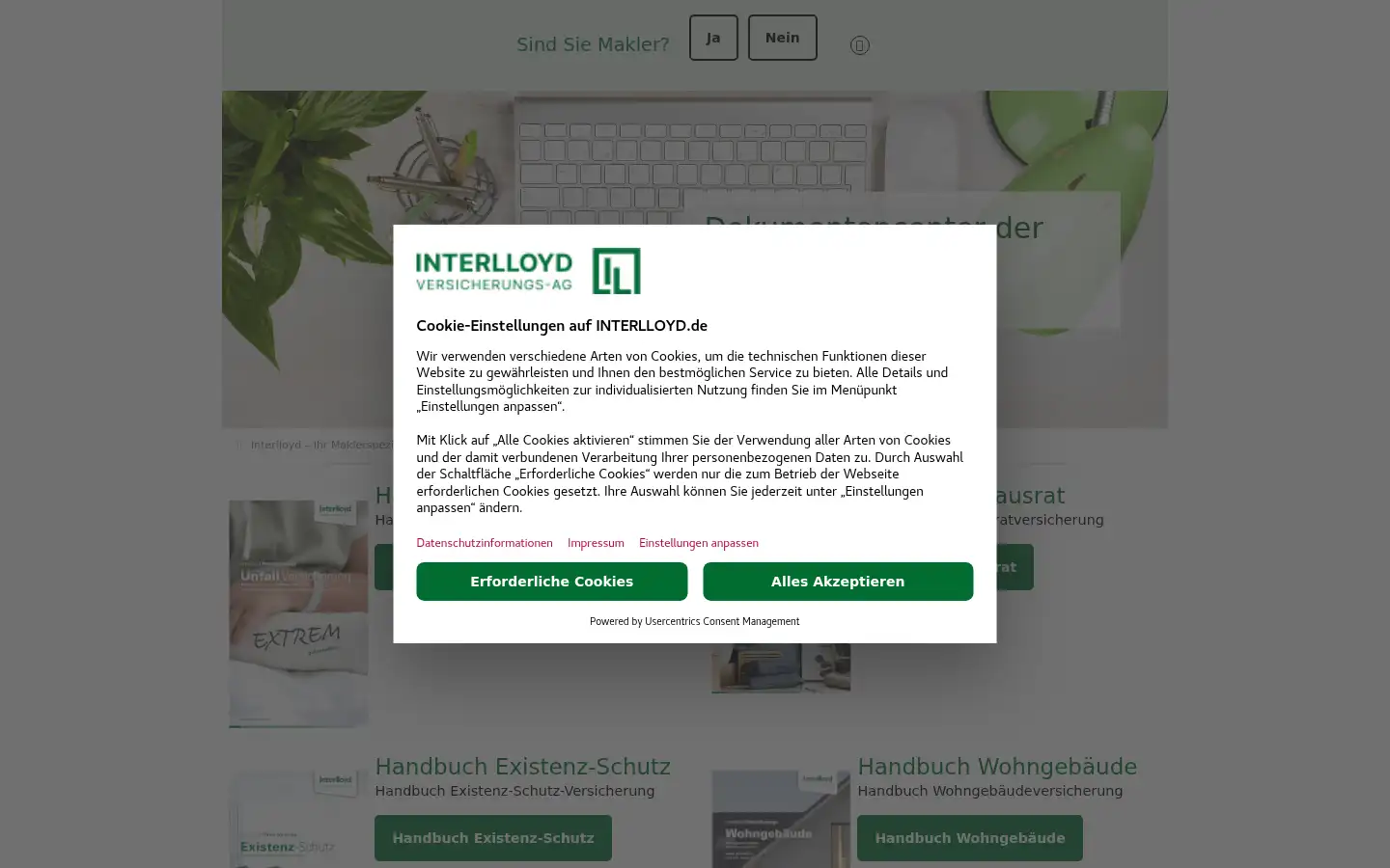 Screenshot of interlloyd.de