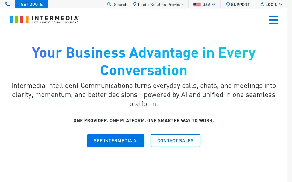 Screenshot of intermedia.net