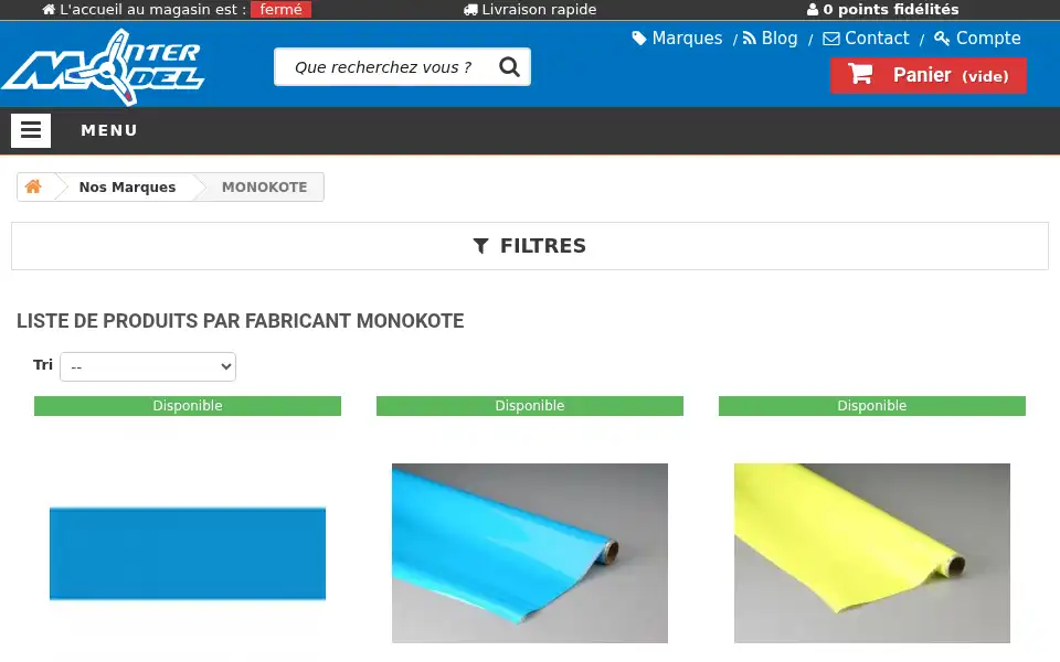 Screenshot of intermodel.fr