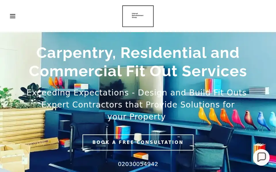 Screenshot of internalrefurbishmentgroup.com