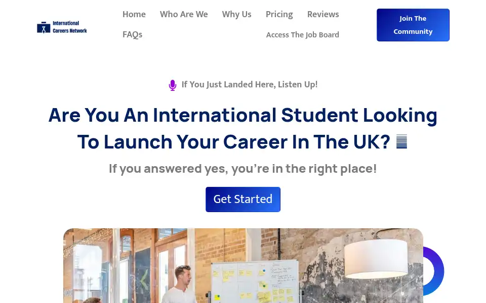 Screenshot of internationalcareersnetwork.com