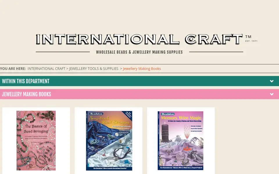 Screenshot of internationalcraft.com
