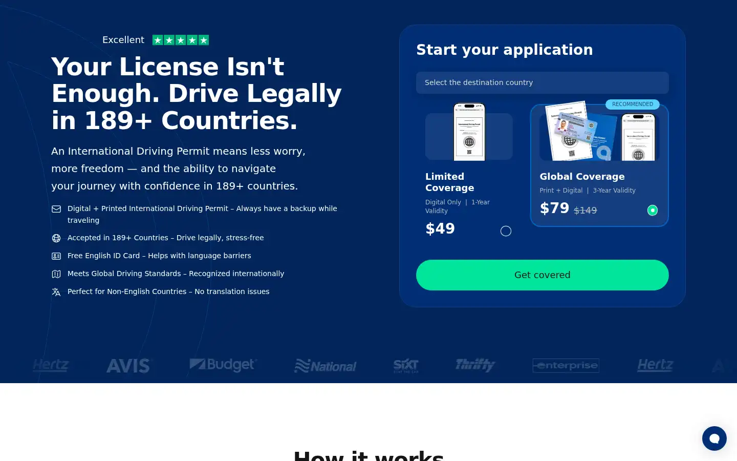 Screenshot of internationaldriversassociation.com