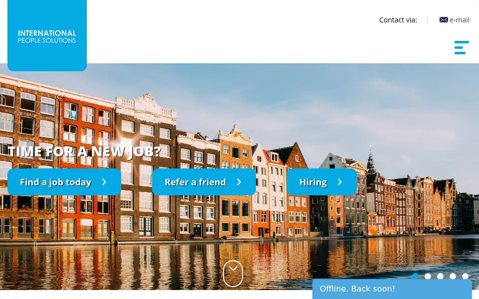 Screenshot of internationalpeoplesolutions.com