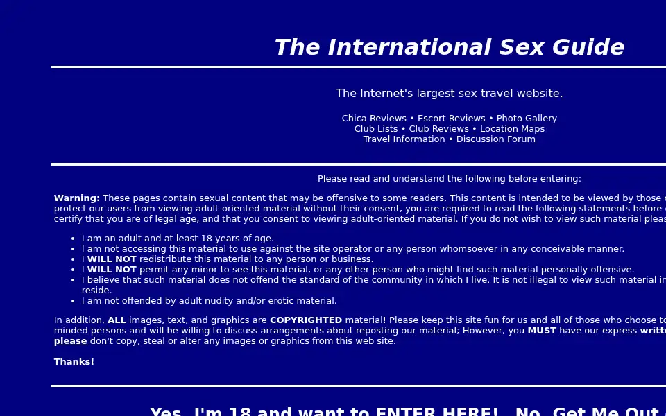 Screenshot of internationalsexguide.nl