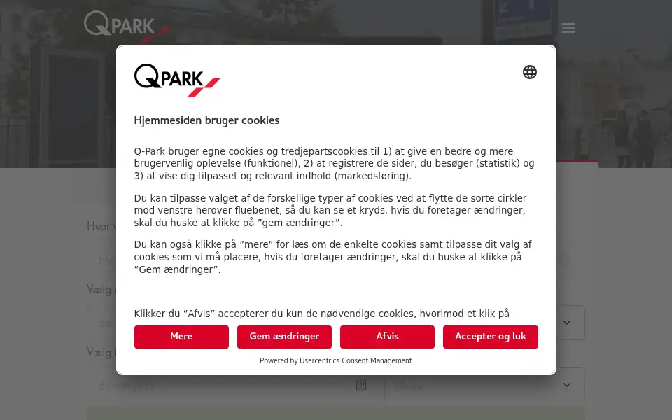 Screenshot of interpark.dk