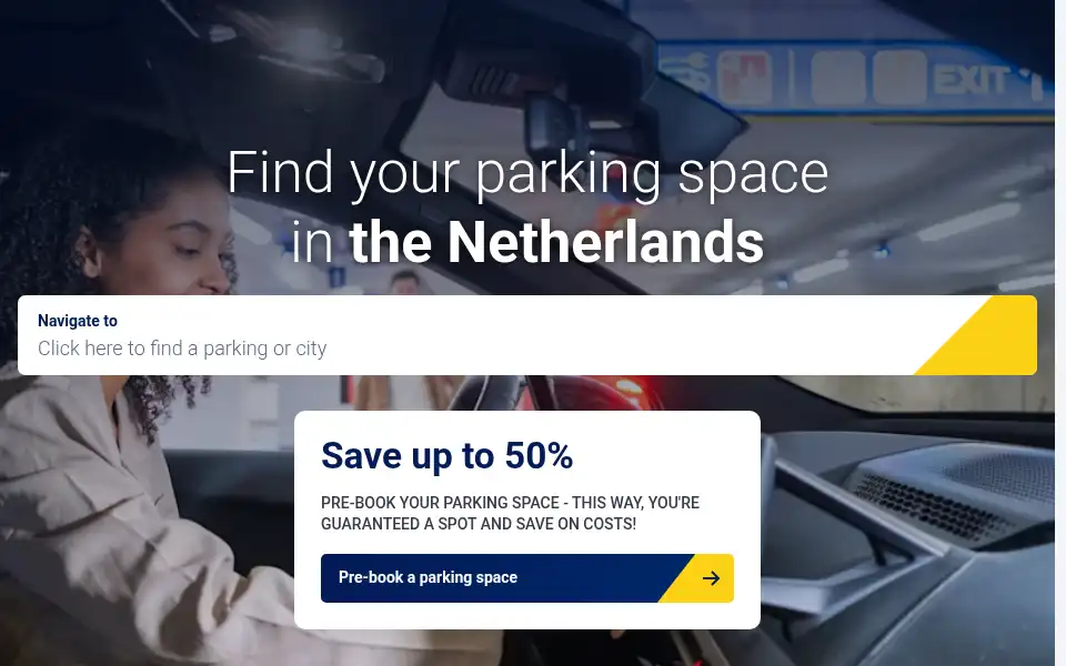 Screenshot of interparking.nl
