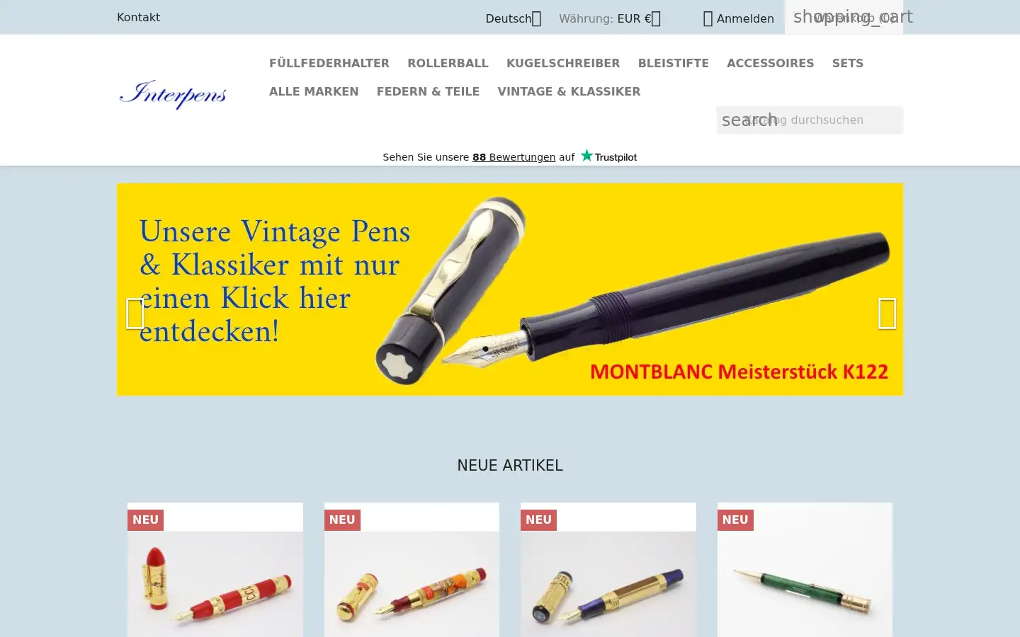 Screenshot of interpens.shop