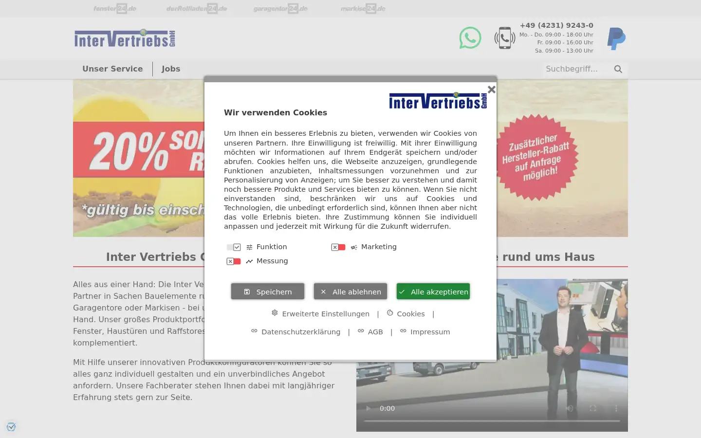 Screenshot of intervertrieb.de