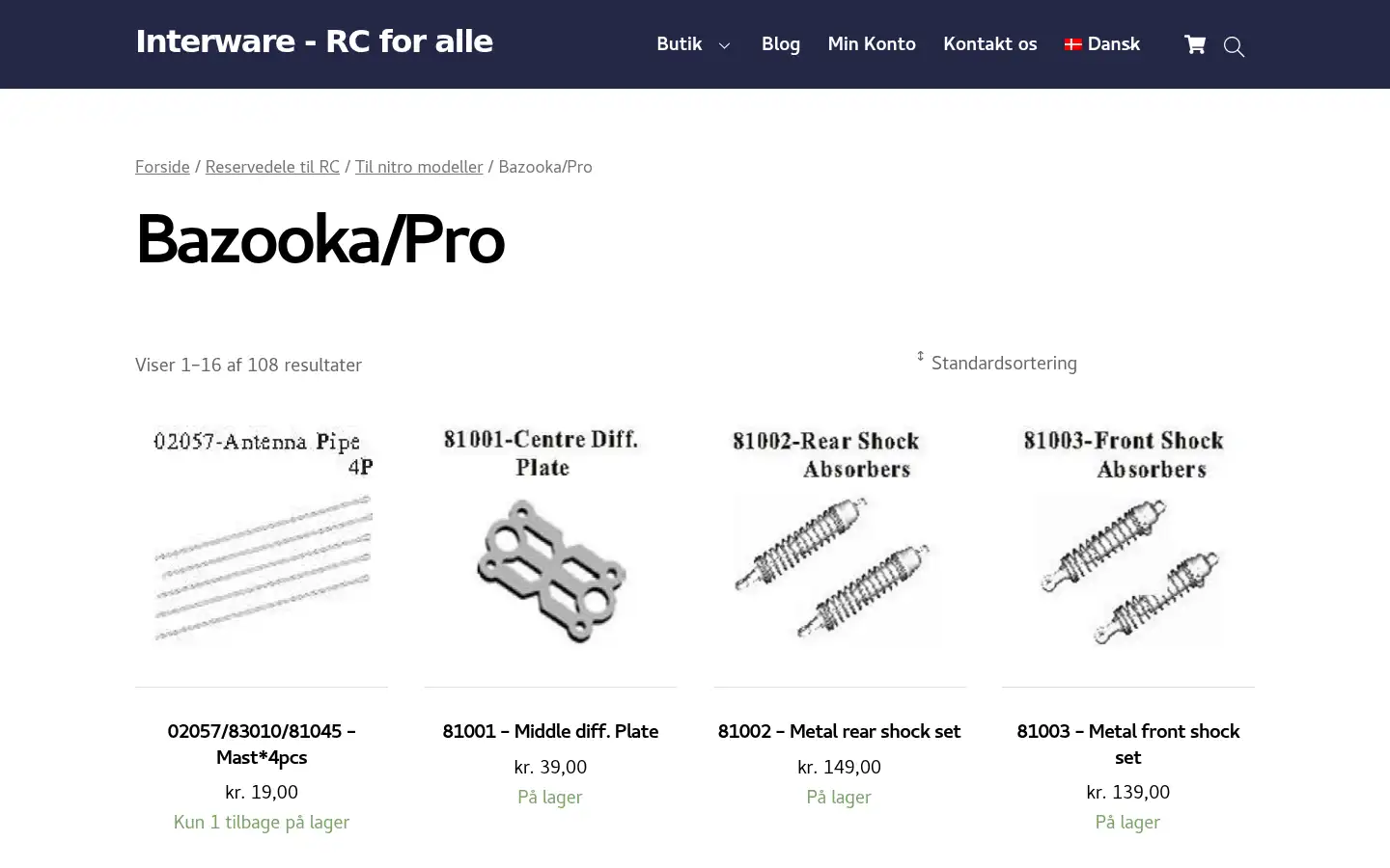 Screenshot of interware.dk