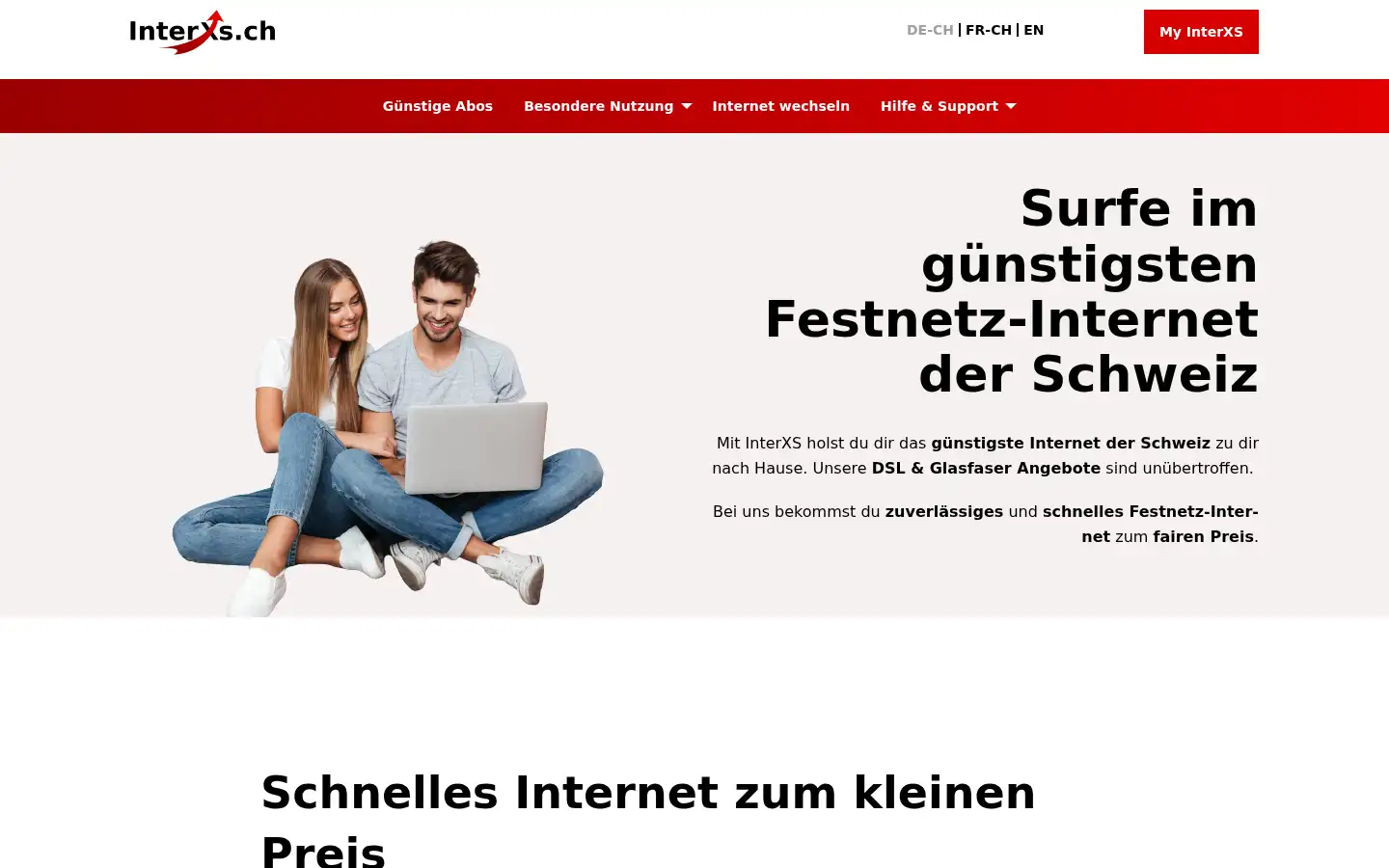 Screenshot of interxs.ch