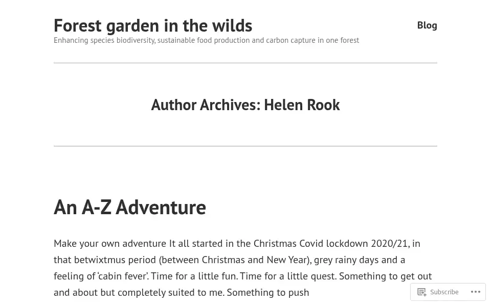 Screenshot of inthewilds.net