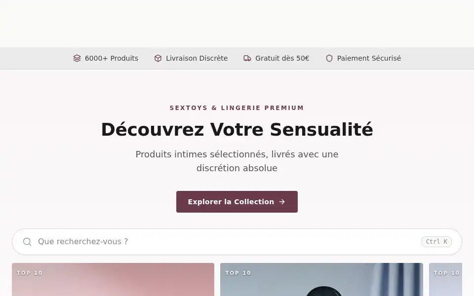 Screenshot of intimico.com