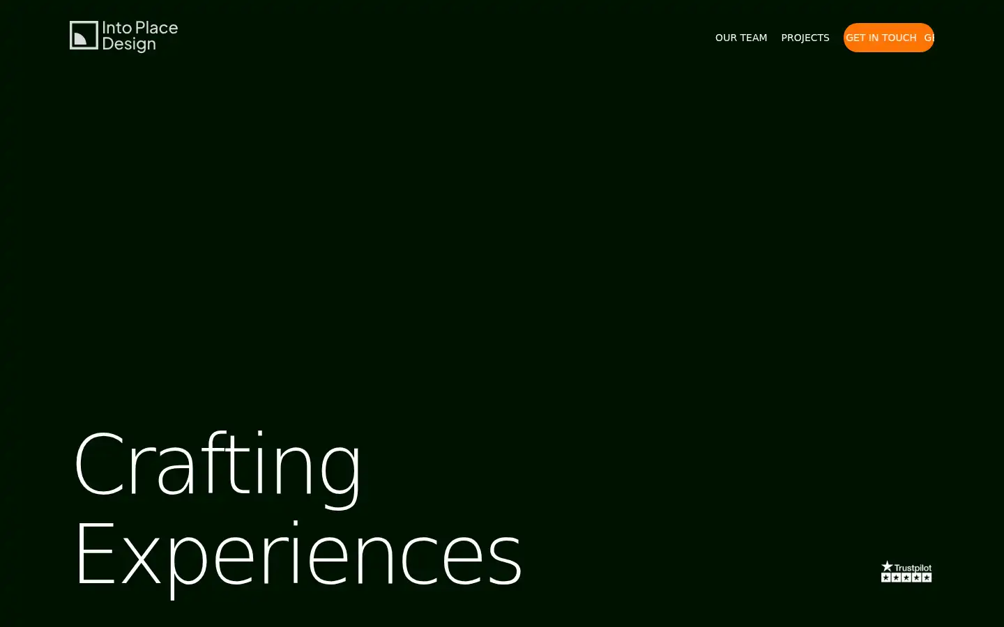 Screenshot of intoplacedesign.com
