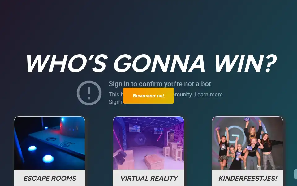Screenshot of intothegame.nl
