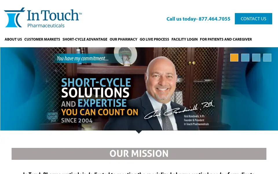 Screenshot of intouchpharma.com
