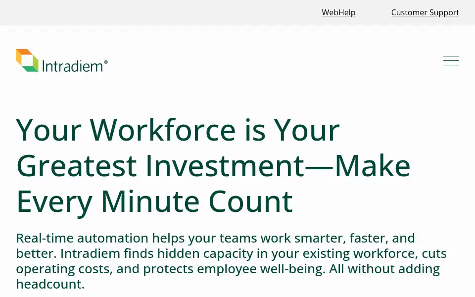 Screenshot of intradiem.com