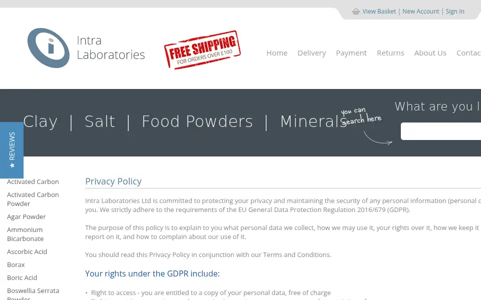 Screenshot of intralabs.co.uk