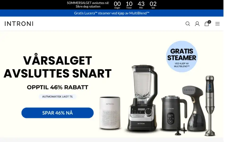 Screenshot of introni.no