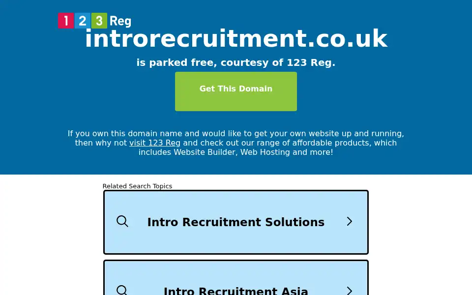 Screenshot of introrecruitment.co.uk