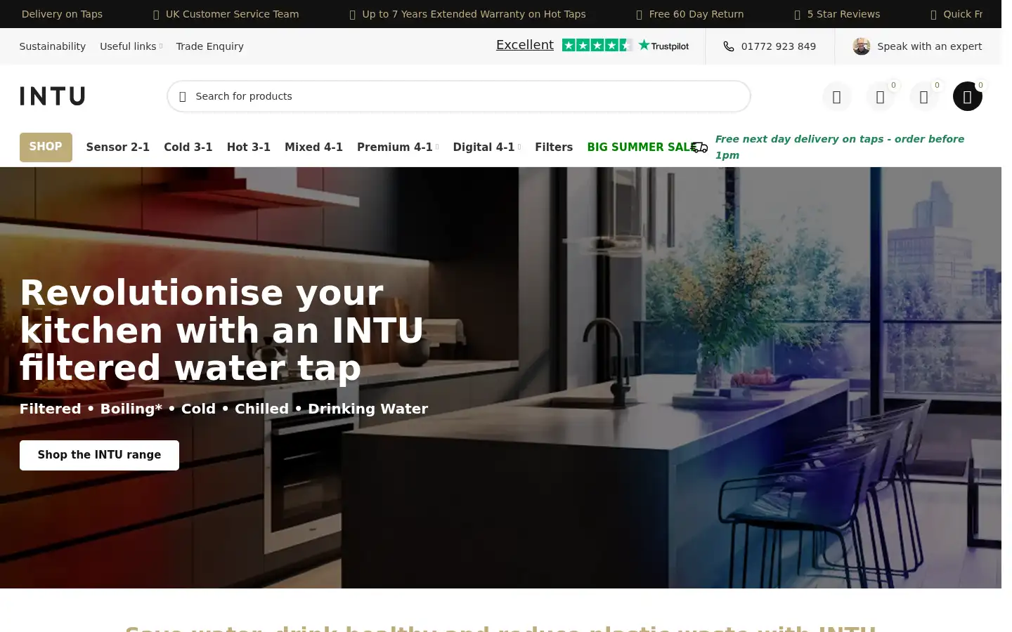 Screenshot of intuboilingwatertaps.co.uk