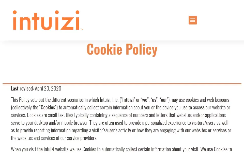 Screenshot of intuizi.com
