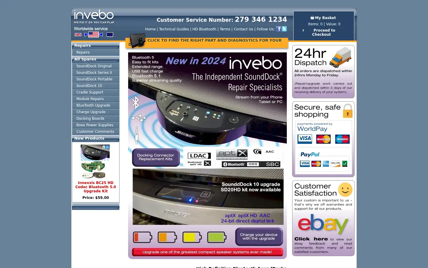 Screenshot of invebo.com