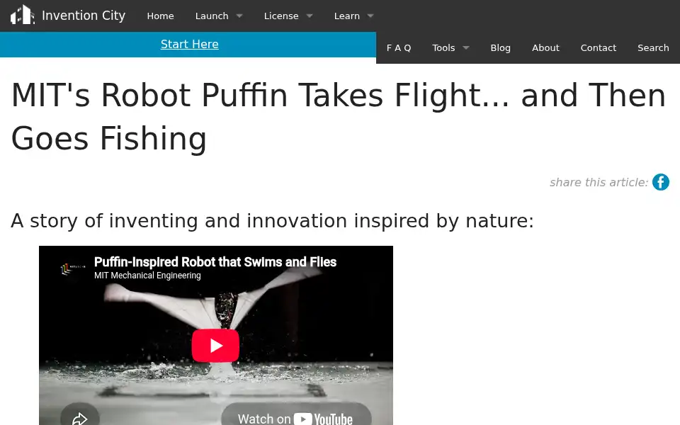 Screenshot of inventioncity.com
