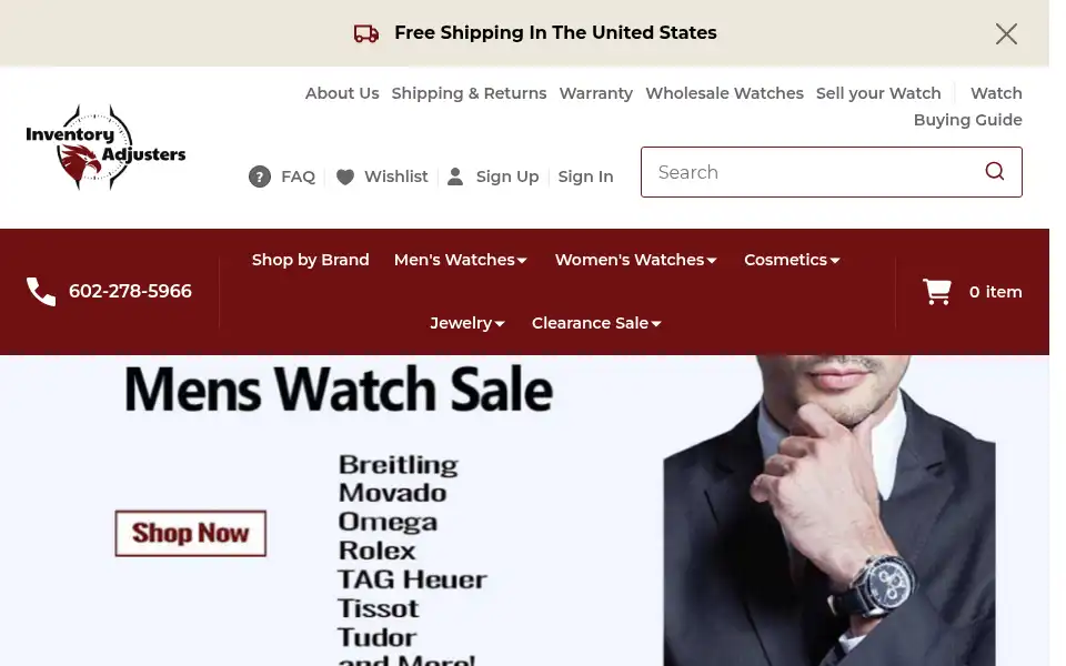 Screenshot of inventoryadjusters.com
