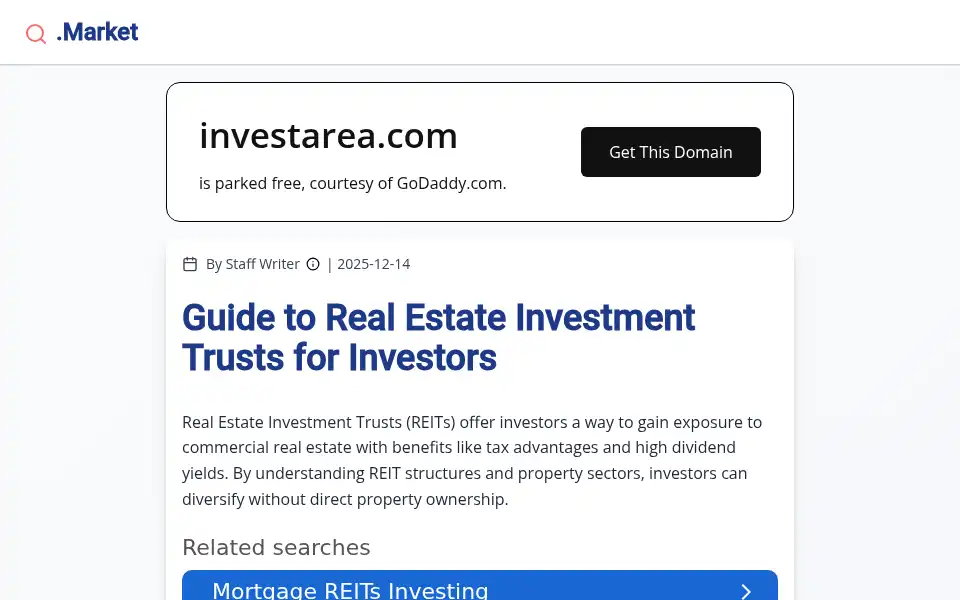 Screenshot of investarea.com