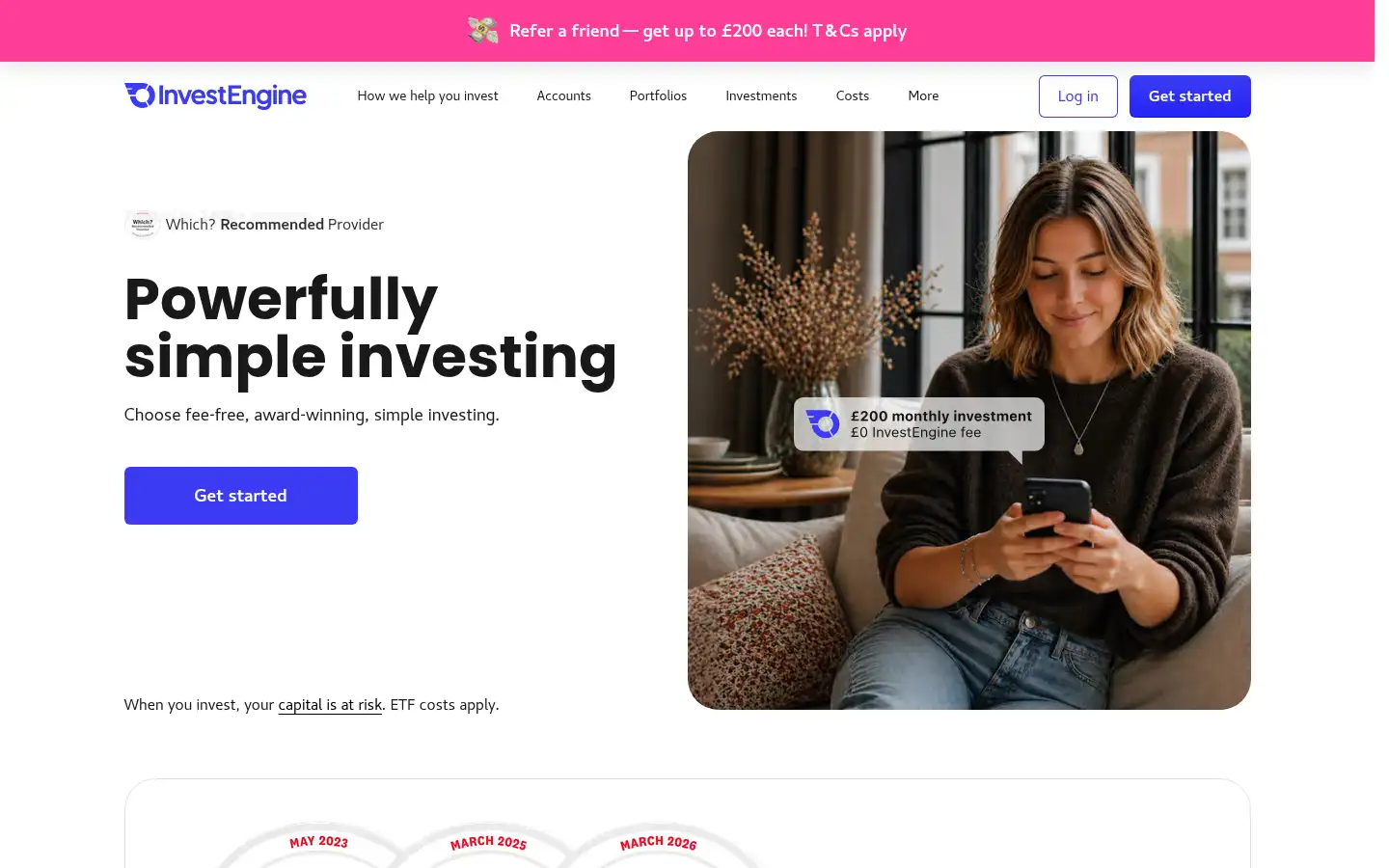 Screenshot of investengine.com