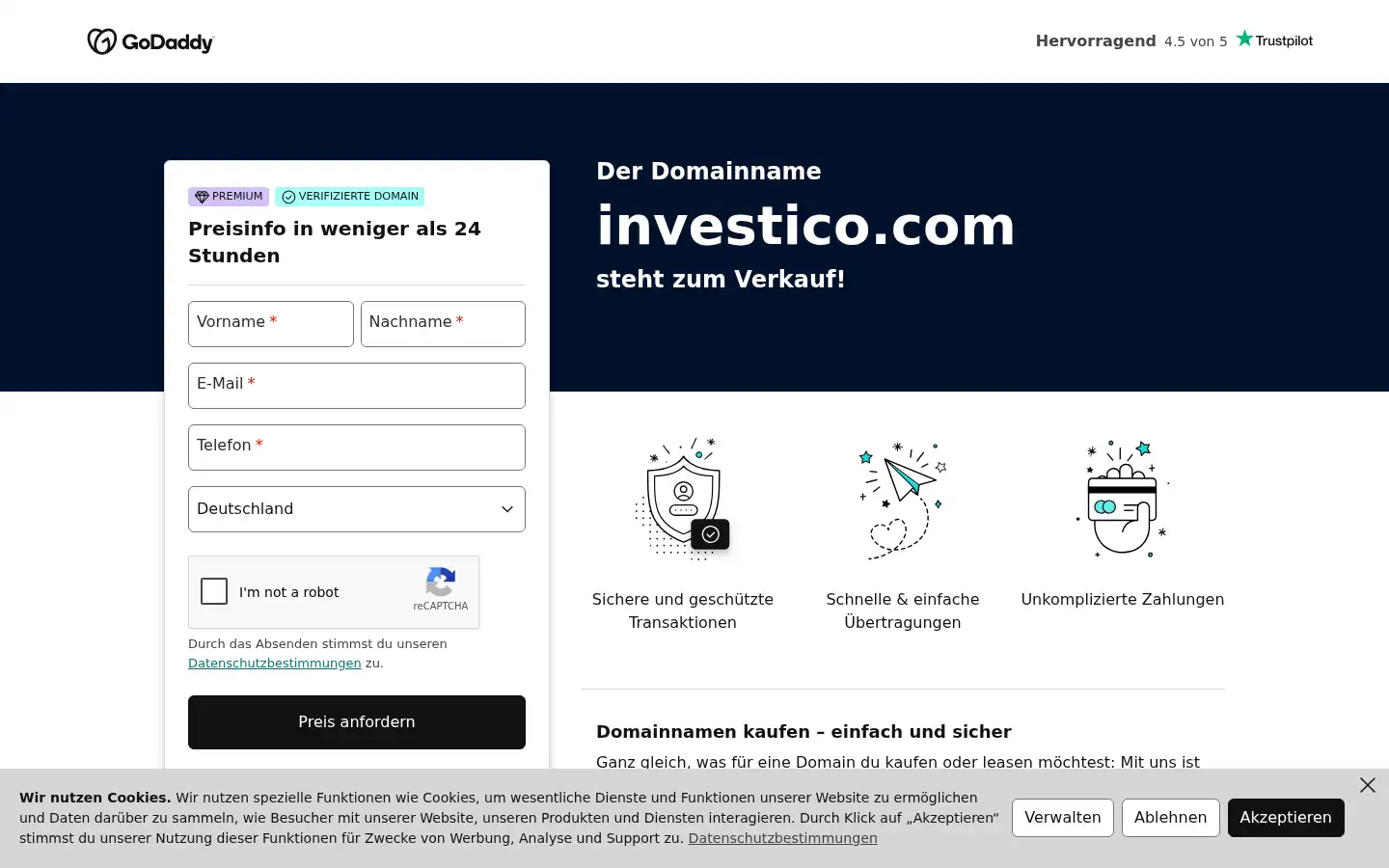 Screenshot of investico.com