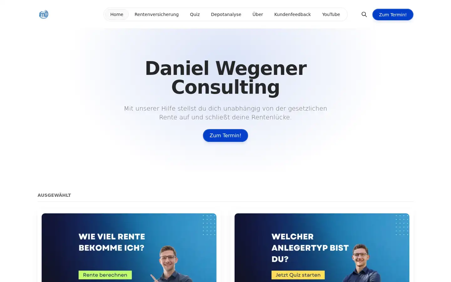Screenshot of investieren-mit-daniel.de