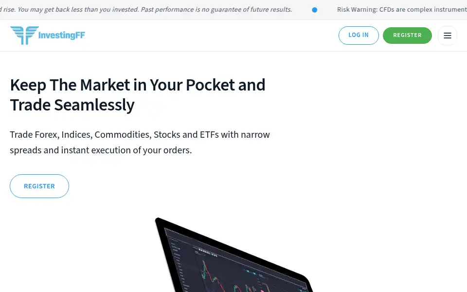 Screenshot of investingff.com