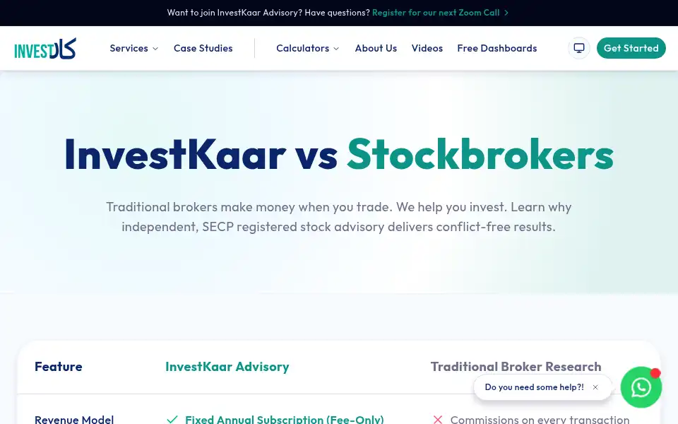 Screenshot of investkaar.com